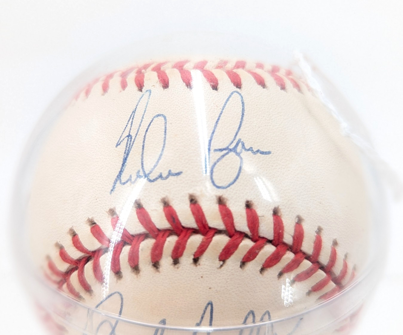Vintage "No Hit Kings" Ryan Koufax Nolan Ryan Bob Feller Autographed Baseball