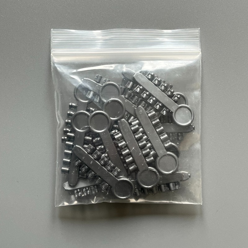 200Pcs/Pack Dental Rotation Wedge Orthodontic Rubber Elastic Rotary Pads Gray