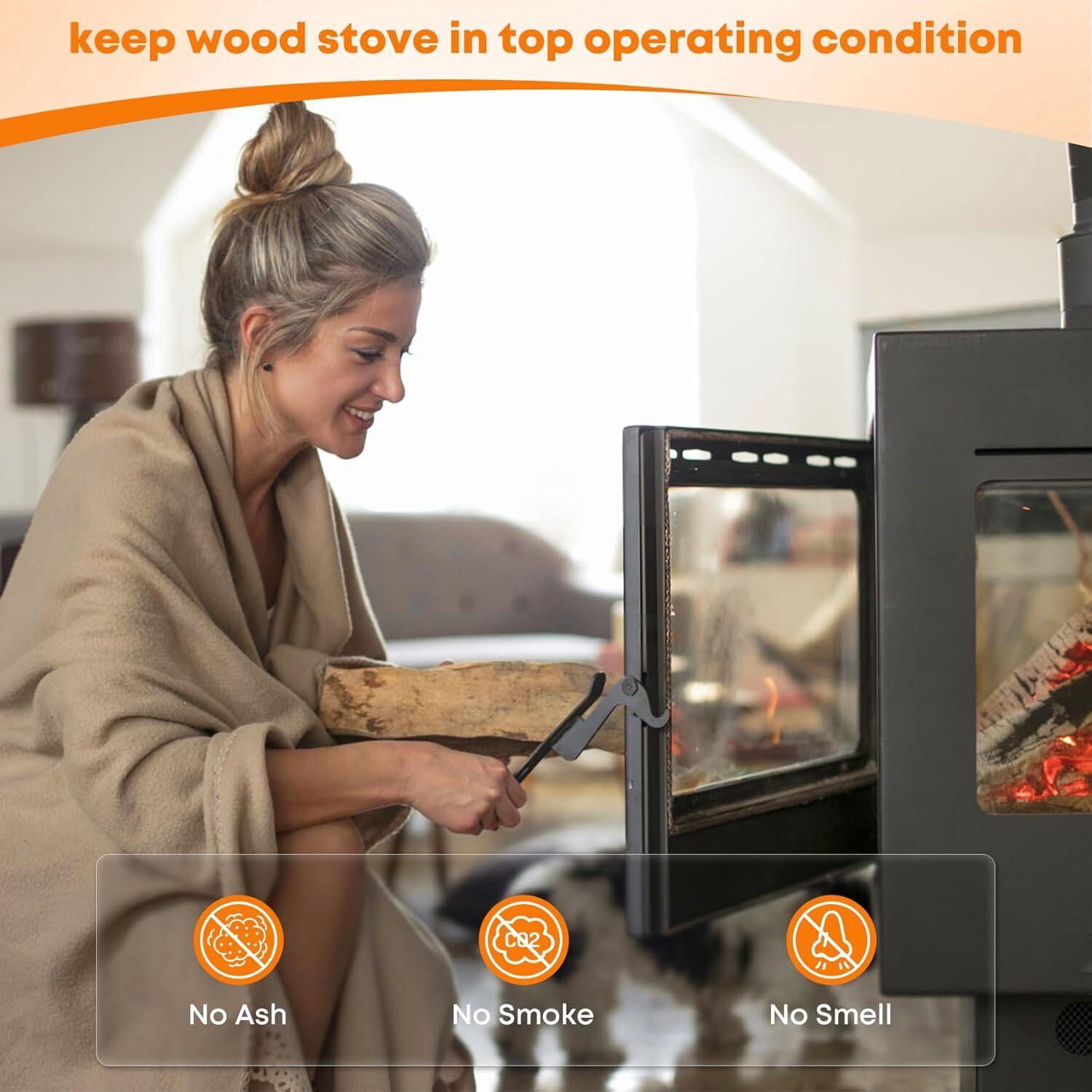 Wood Stove Gasket Graphite Impregnated Fiberglass Rope Seal Rope Replacement