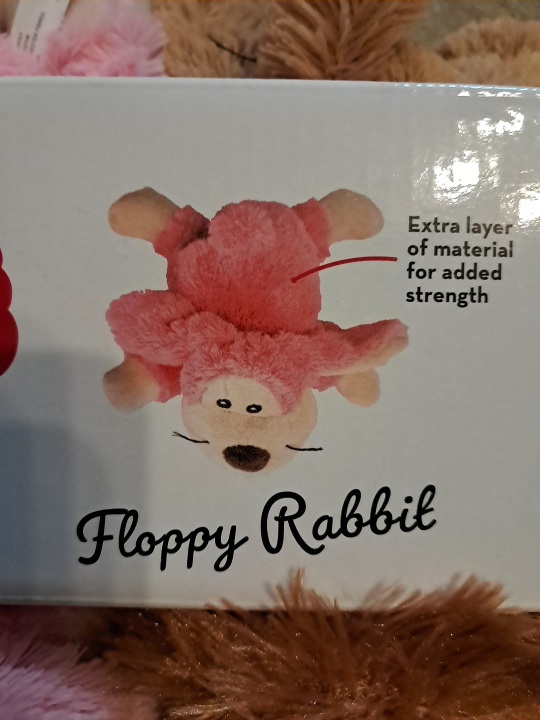 Kong Cozie 4 Pack Dog Animal Toy Rabbit Lion Sheep Frog Plush Squeak New