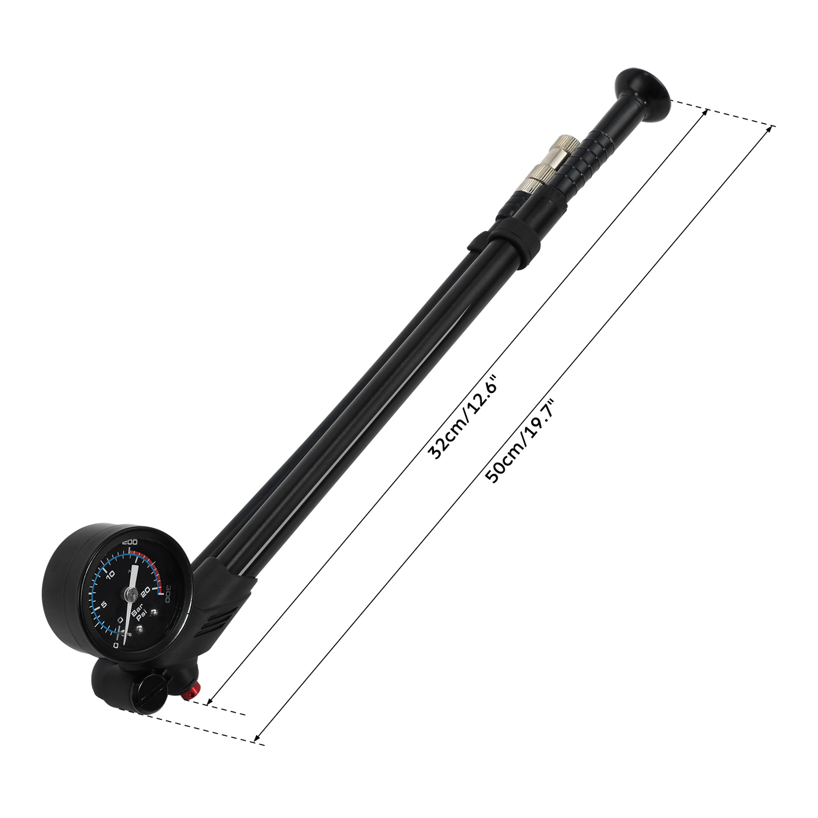 Suspension Air Shock Pump 300psi Touring Bike For Harley Touring Electra Glide