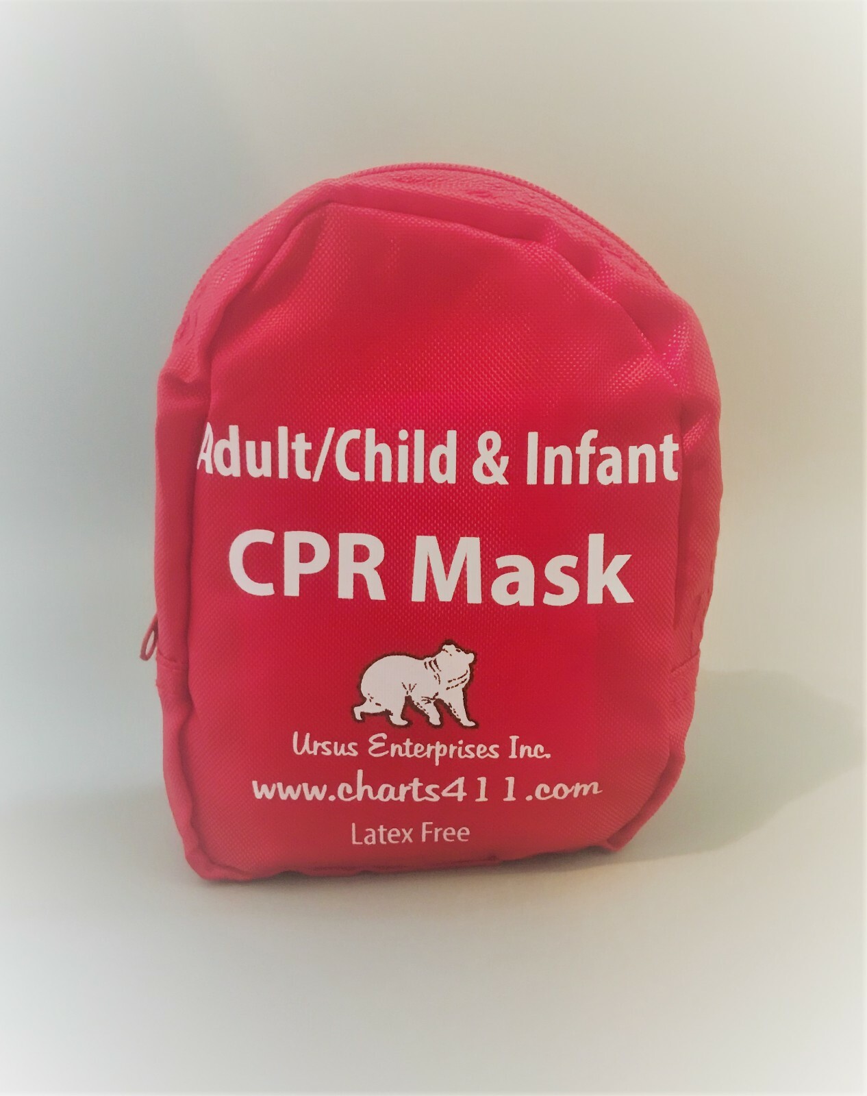 CPR mask in Soft case w/Gloves - Adult/Child and Separate Mask for Infants