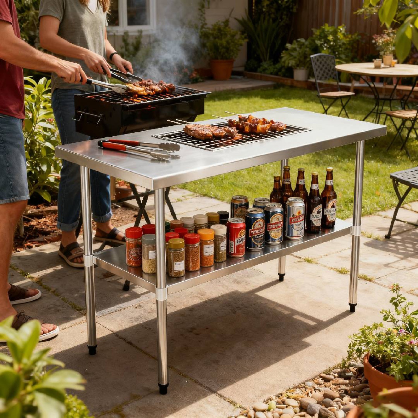 18'' x 60'' Stainless Steel Work Table NSF Commercial Heavy Duty Prep Worktables