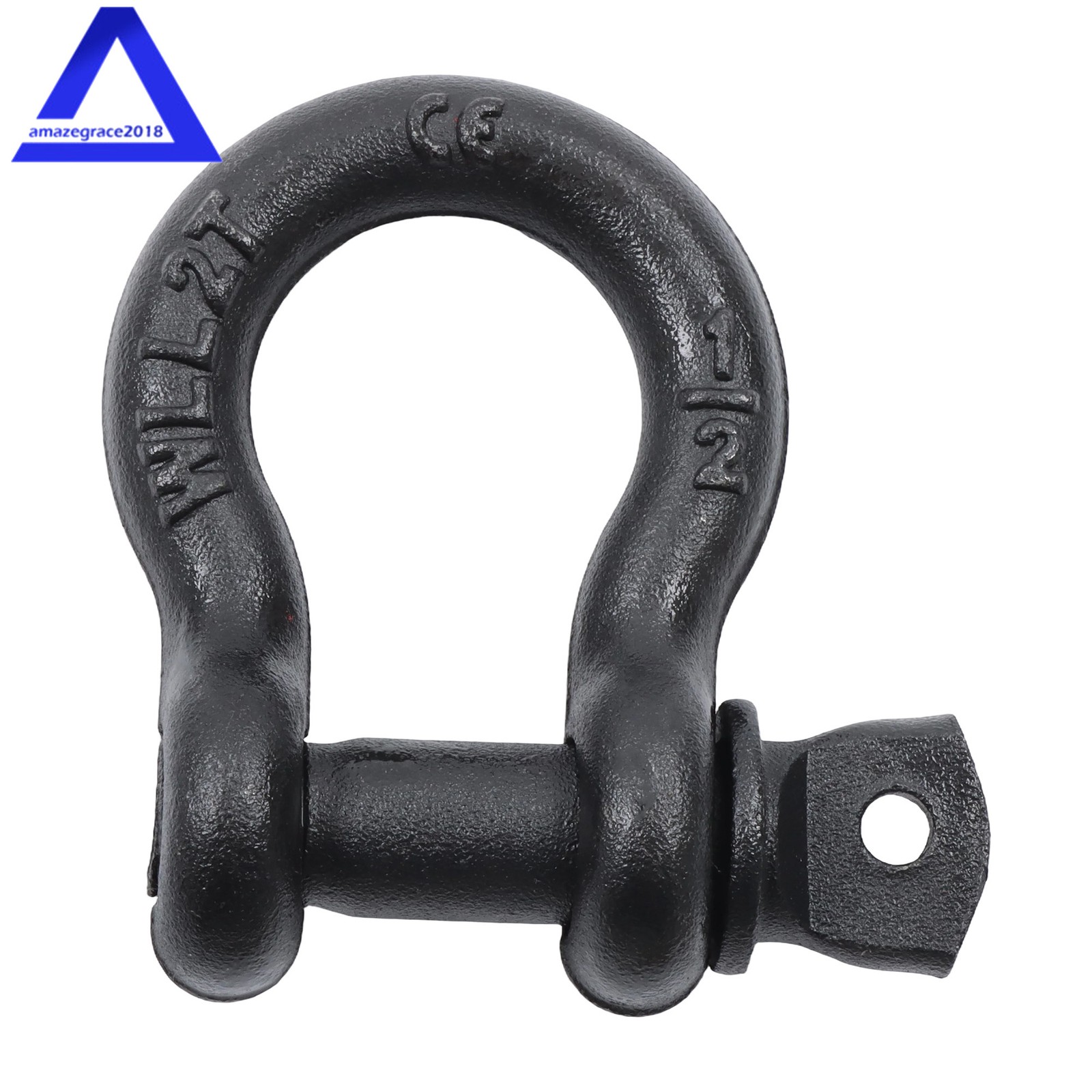 10 Pcs 1/2'' D Ring Anchor Shackles Galvanized Screw Pin Clevis Shackle WLL 2T