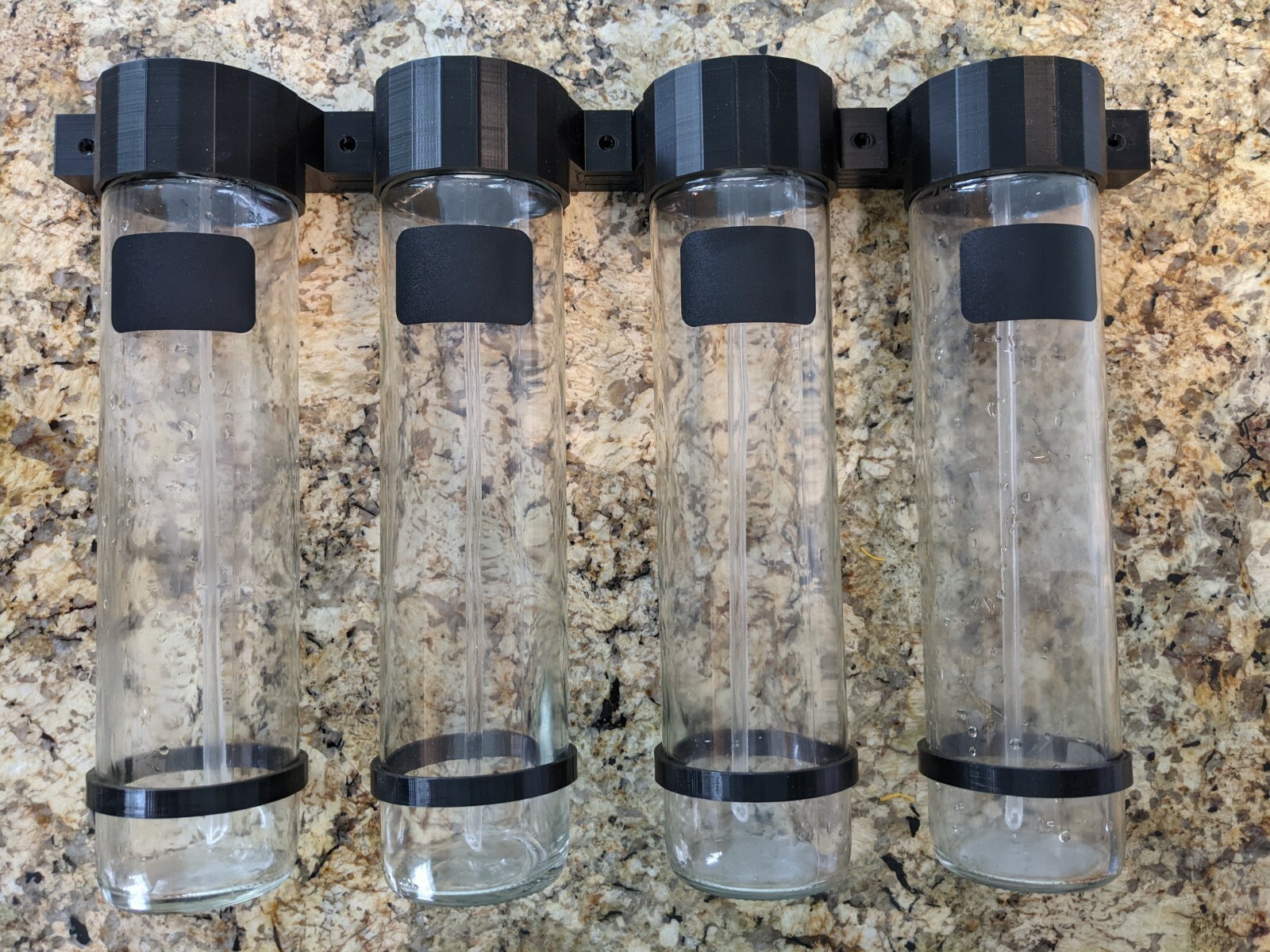 Aquarium Dosing Containers Glass 800ml Marine Reef Slim Wall Mount Modular