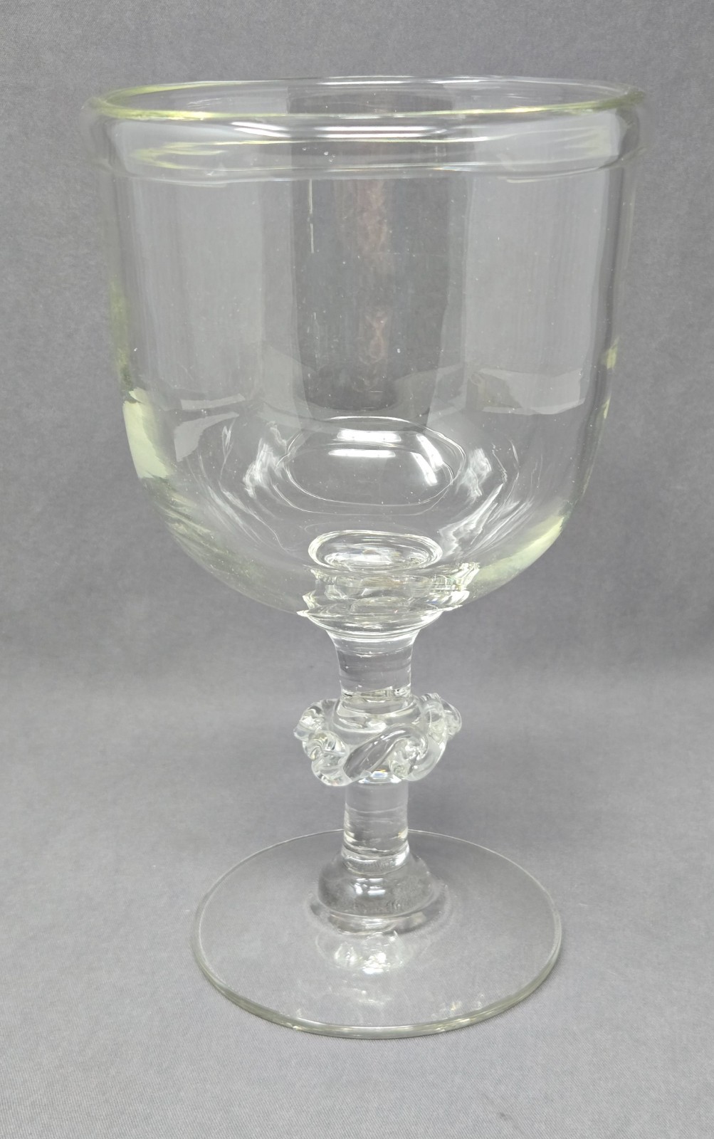 Rolled Lip Pittsburg / Midwest Oversized Goblet 1820's