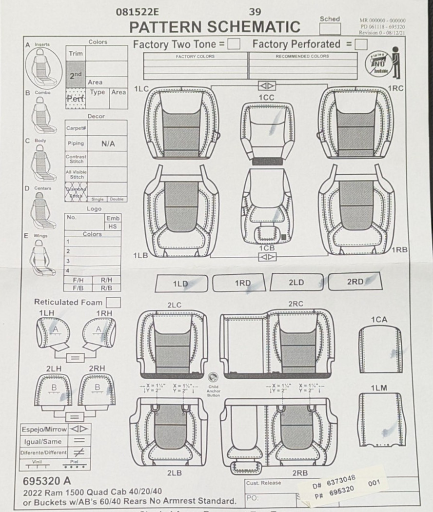 For Ram 1500 Quad Cab Big Horn 2022-2026 Black Leather Seat Covers NT199