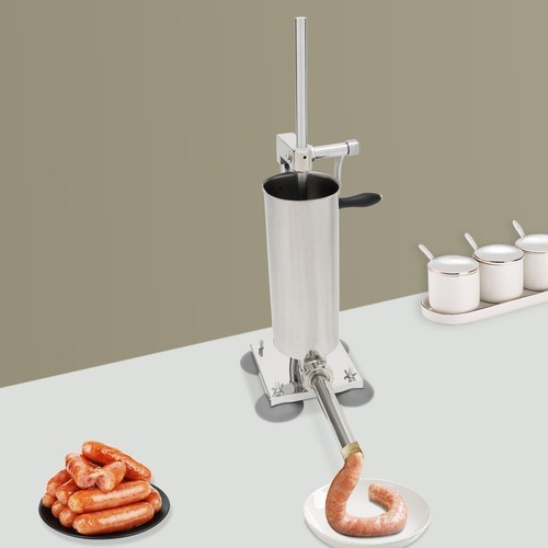 3.5L/8lbs Kitchen Sausage Stuffer Sausage Maker Stainless Steel Stuffing Machine