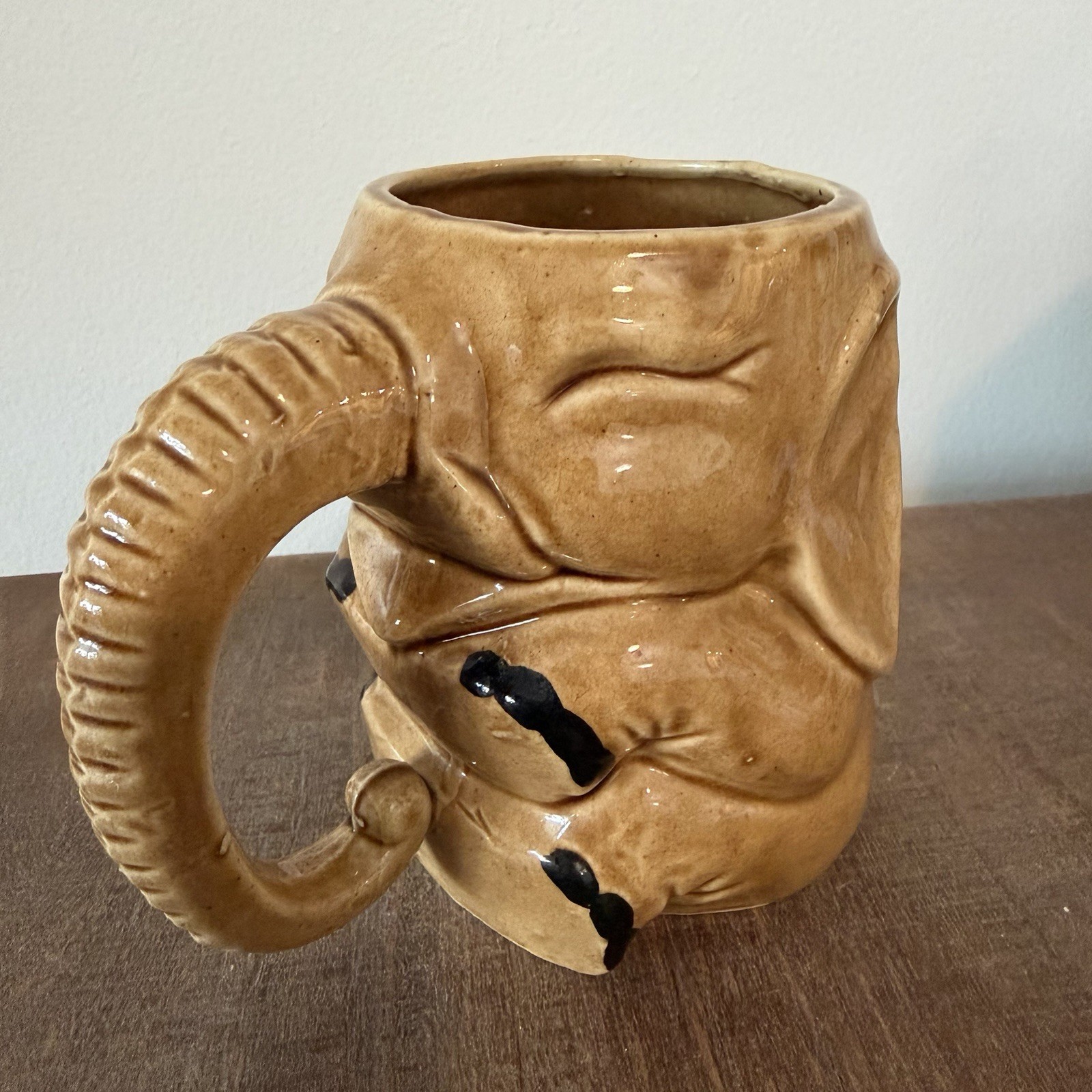 Vintage Happy Elephant Coffee Mug Cup Made In Occupied Japan