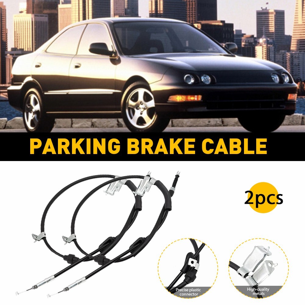 For HONDA 99-00 CIVIC Si 1994-98 Acura Integra Parking Hand Brake Cable Set 2pcs