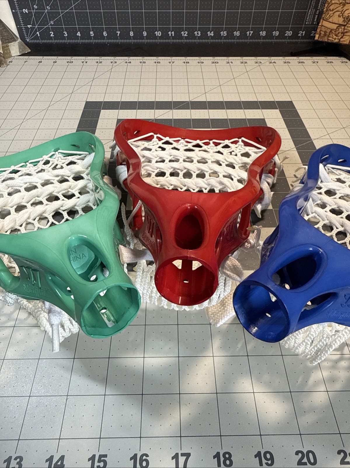 Warrior Warpath Custom Box Pinched and Dyed Lacrosse Head RGB Lot