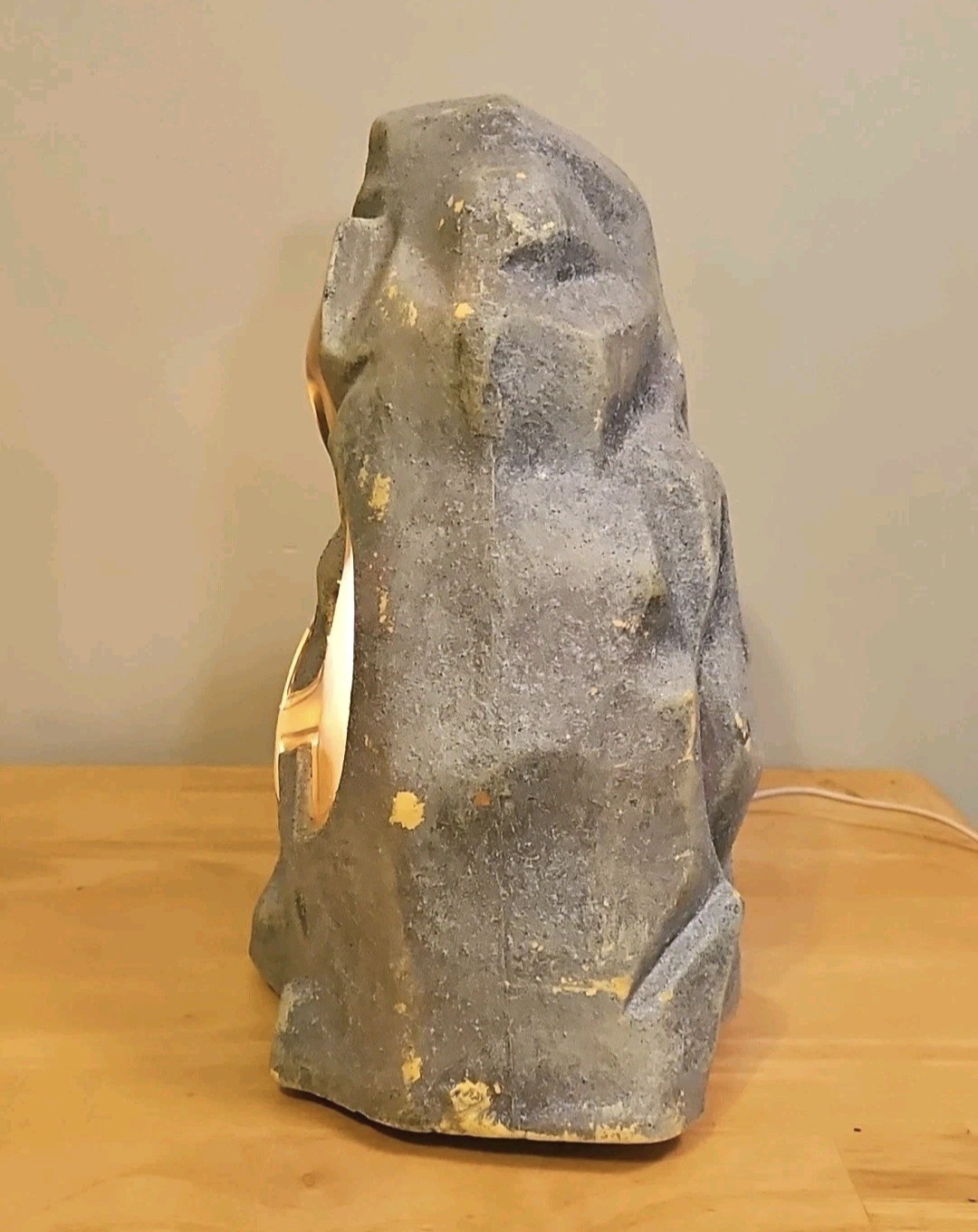 Vintage 2003 Blowmold Jakks Pacific Lighted Indoor Outdoor Halloween Rock Face