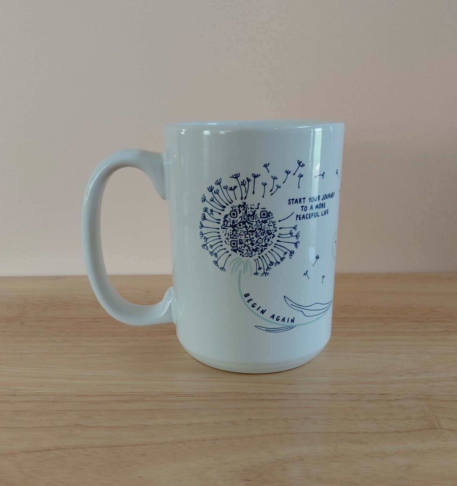 Uncommon Goods Mug "Start Your Journey To A More Peaceful Life"