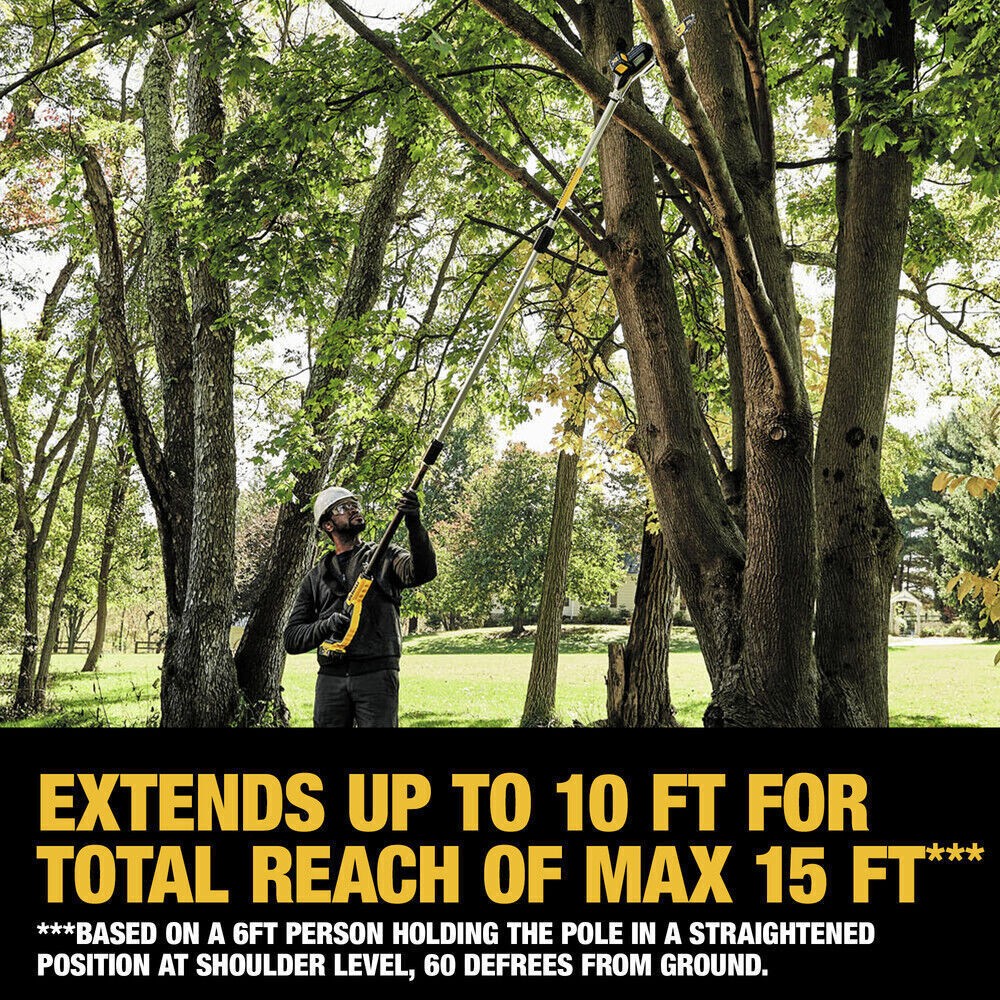 DEWALT 20V MAX XR Brushless Li-Ion Cordless Pole Saw New DCPS620B US Tool Only