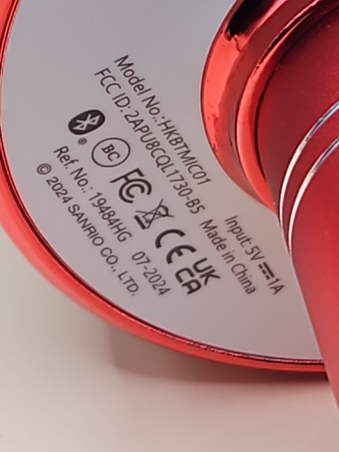 Hello Kitty Red Bluetooth Karaoke Microphone Wireless Speaker