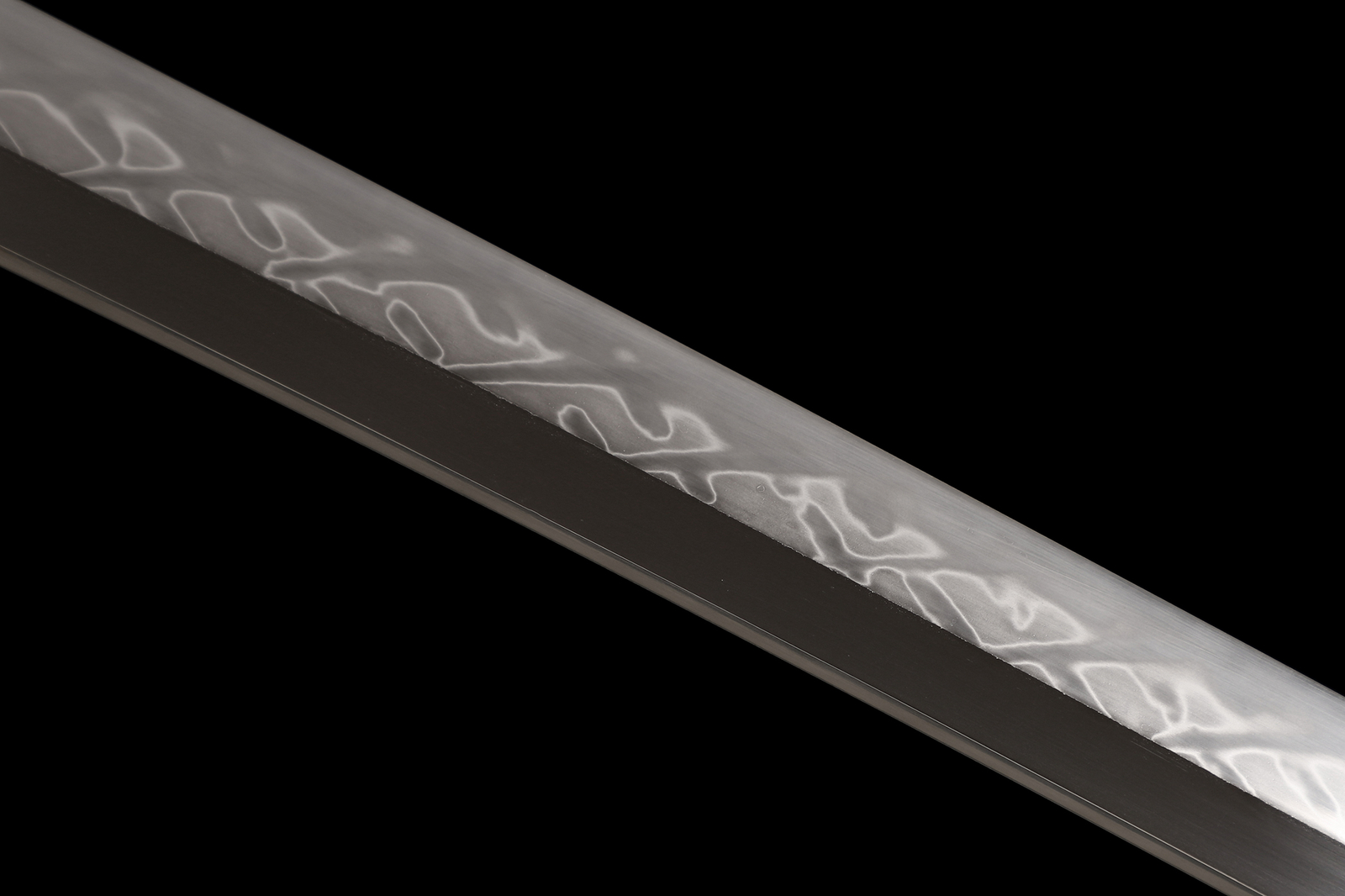 Japanese Handmade Samurai Katana Sword Clay Tempered L6 Steel Real Hamon