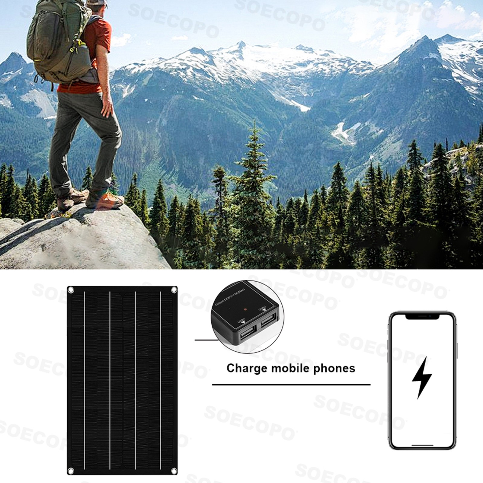 10000W Inverter Solar Panel Kit Solar Power Generator 100A Home 110V Grid Systhy