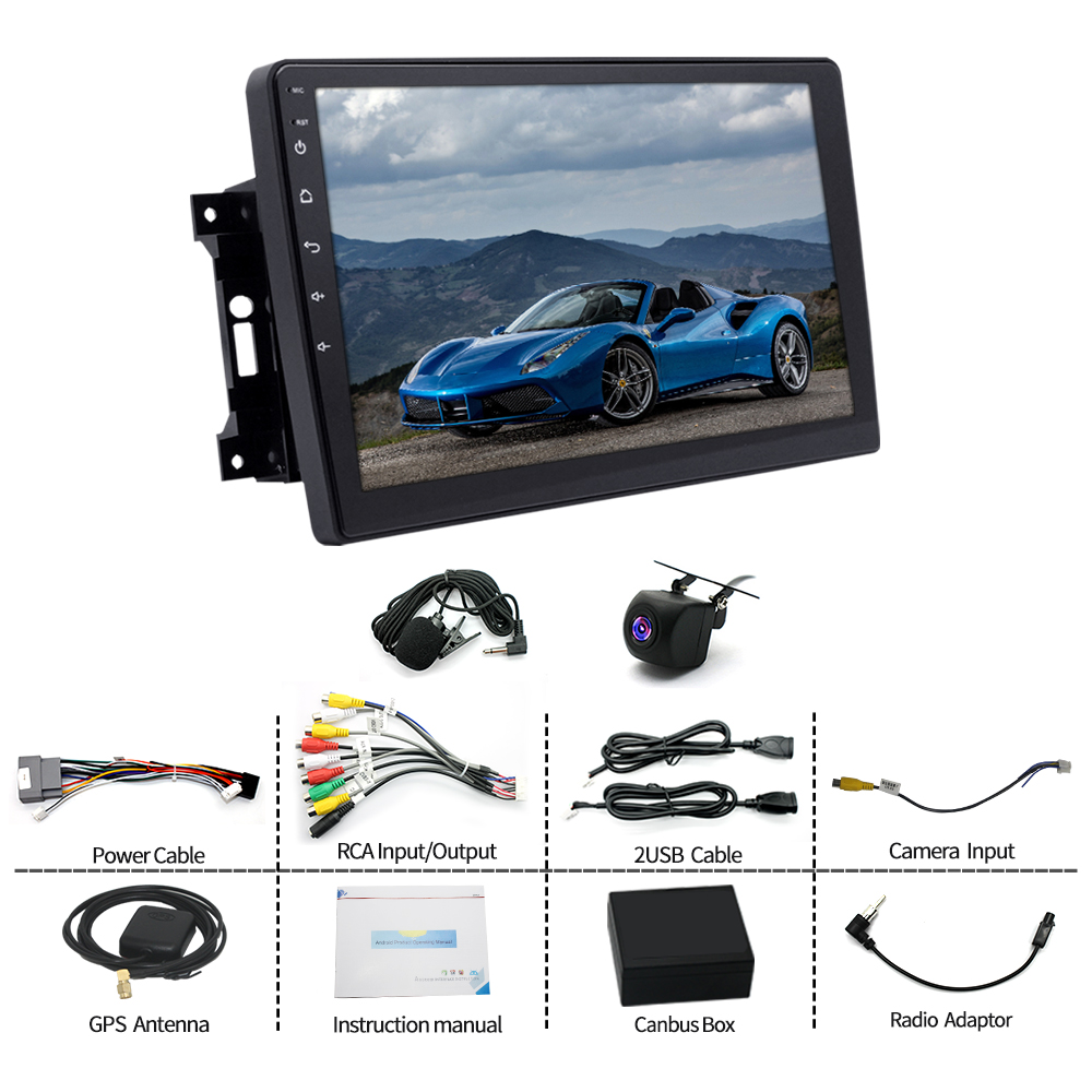 Car Stereo Radio For Jeep Wrangler 2007-2017 Android 13 Apple Carplay GPS WIFI