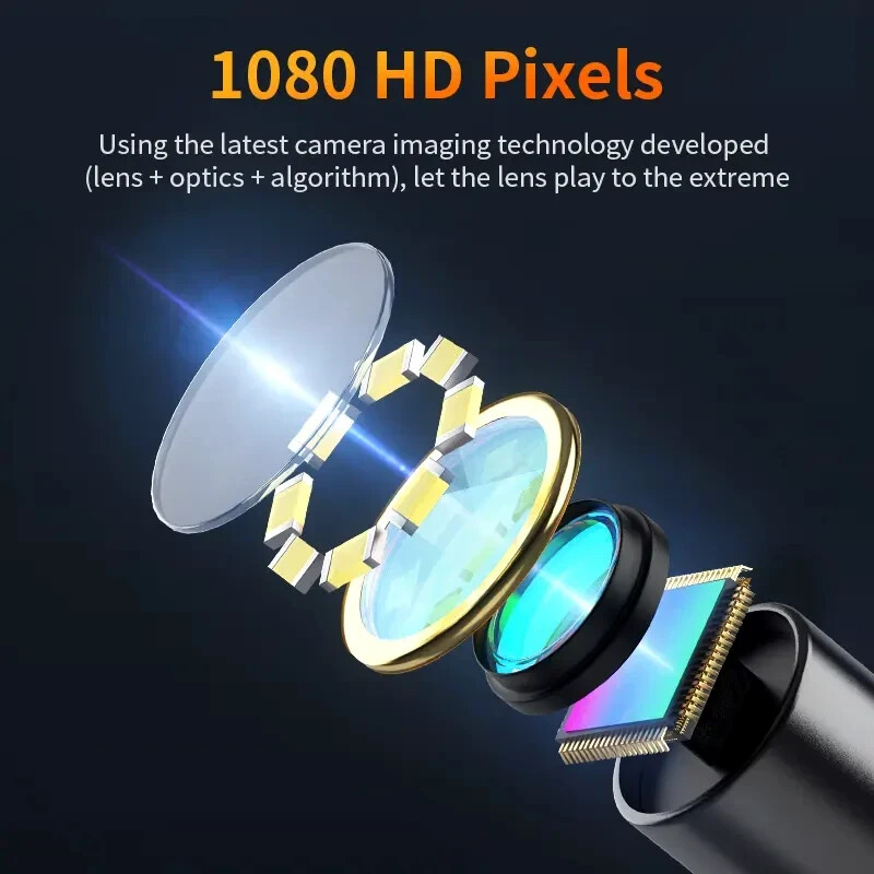 4.3" IPS 1080P HD Screen Handheld Industrial 5m Endoscope Camera Pipe Waterproof