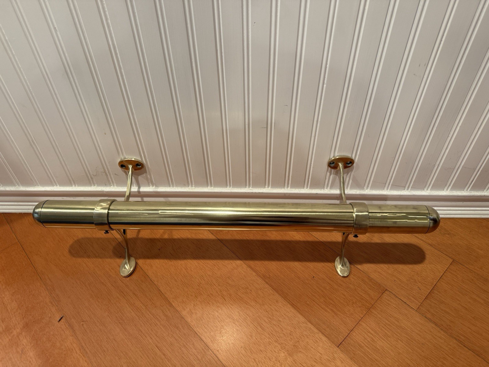BRASS FOOT RAIL-BRASS BAR RAIL-HOME BAR COMPLETE RAIL 27.5”
