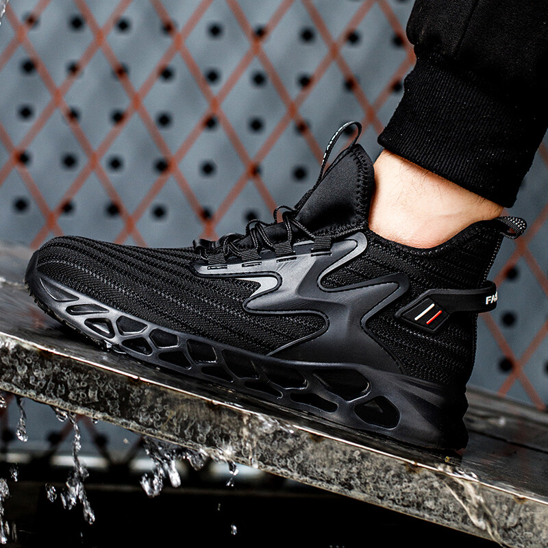 Mens' Sneakers Safety Work Shoes Steel Toe Anti-smash Boots Indestructible Shoes