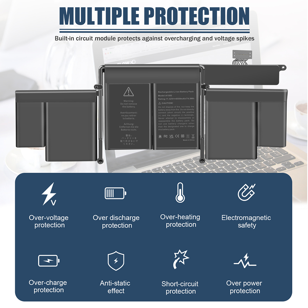 A1582 A1502 Battery for MacBook Pro 13 inch Retina Early 2015 Mid 2014 Late 2013