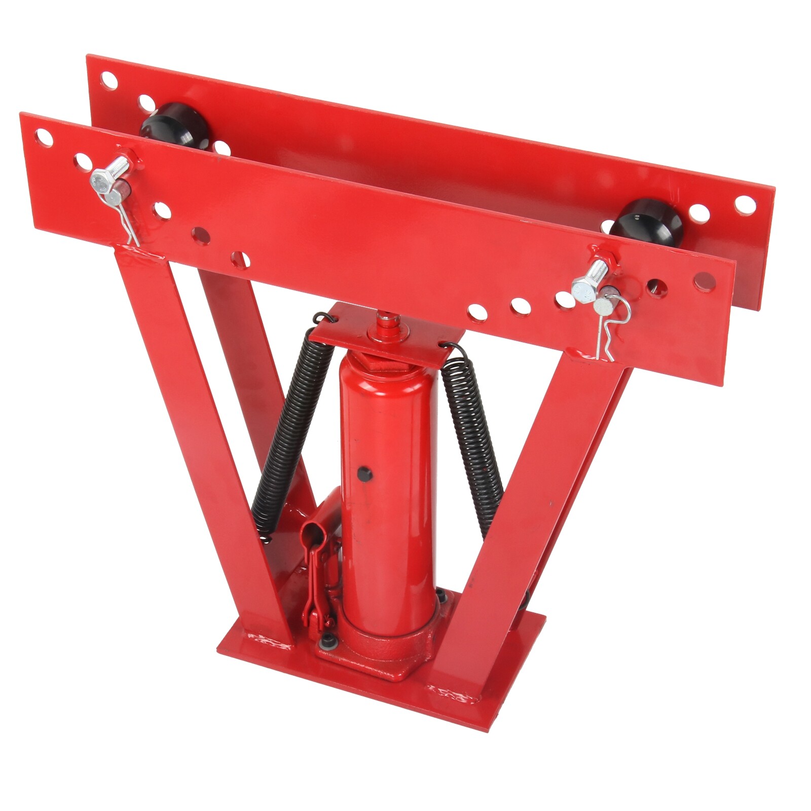 12 Ton Pipe Bender Manual Hydraulic Piping Bending Exhaust Tube Fabric w/6 Dies