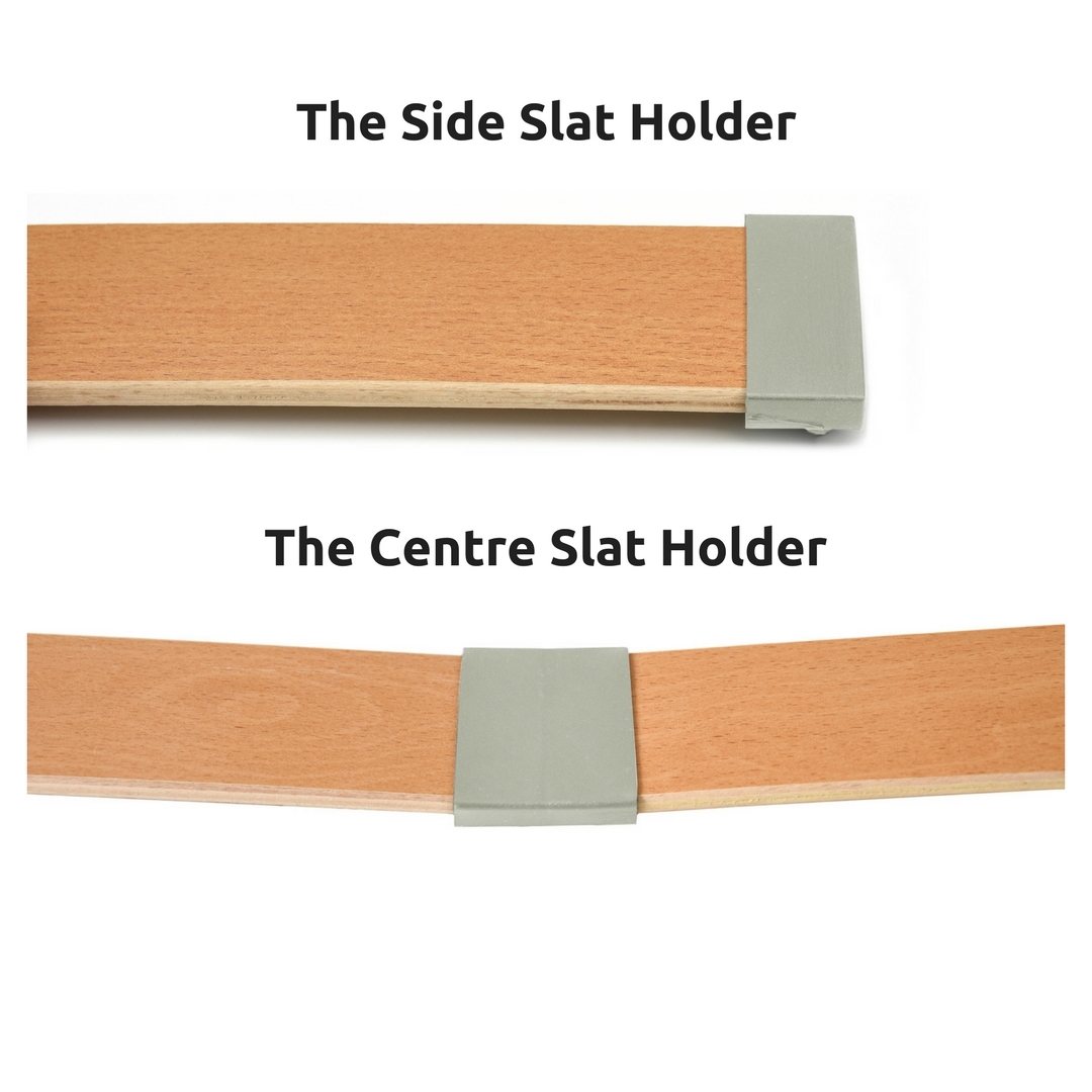 Bed Slat Holders 50-53mm 60-63mm Caps Fixings 2 Pins Sides Centre Ends Middle