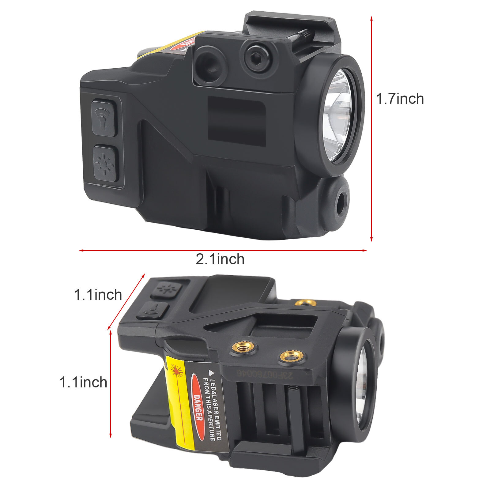 Green Red Blue Laser Sight 500lm Flashlight Combo For Glock 17 19 Taurus G2C G3C