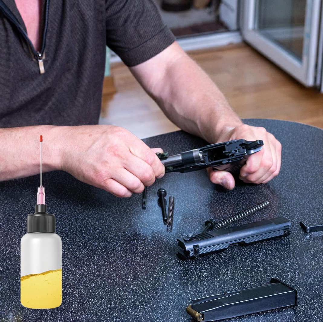 5 Pcs Needle Oiler 1 oz LDPE Precision Gun Oil Bottle Set