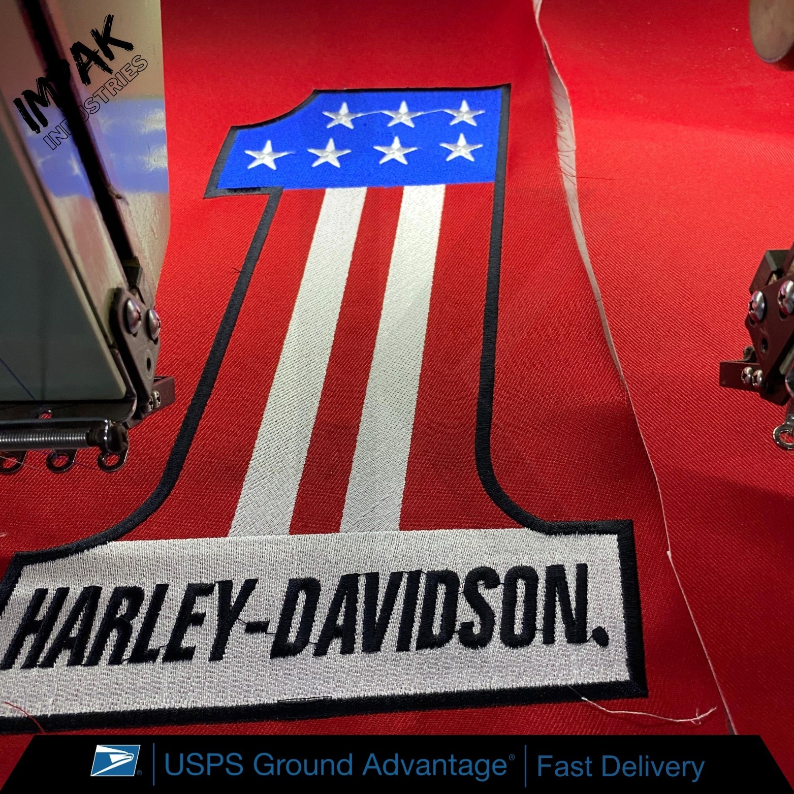 Harley Davidson HD Large NO 1 Jacket Vest Back Embroidered Patch Iron On Sew