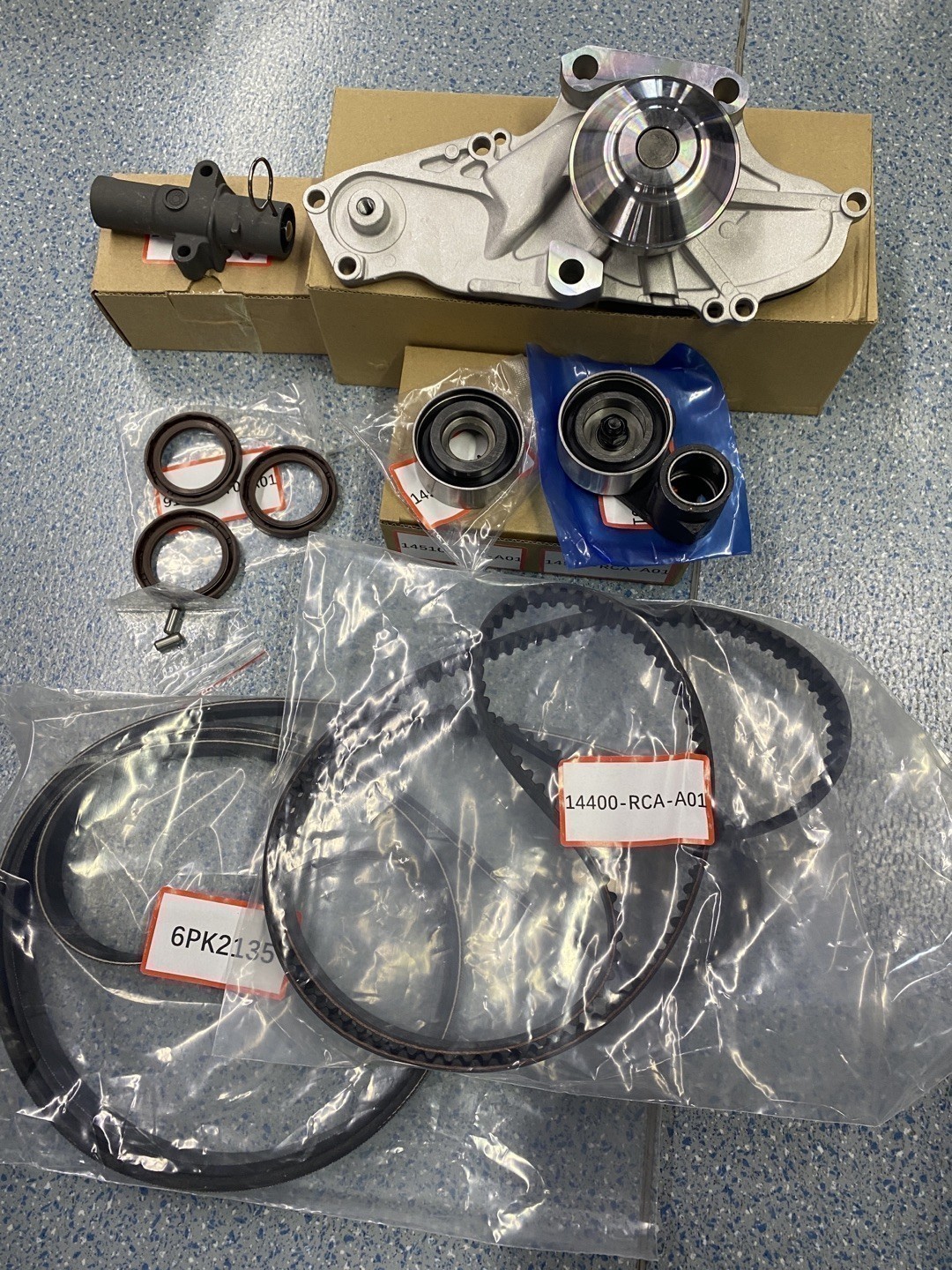 Timing Belt Water Pump Kit Fit For Honda Accord Odyssey Pilot Ridgeline 3.5L