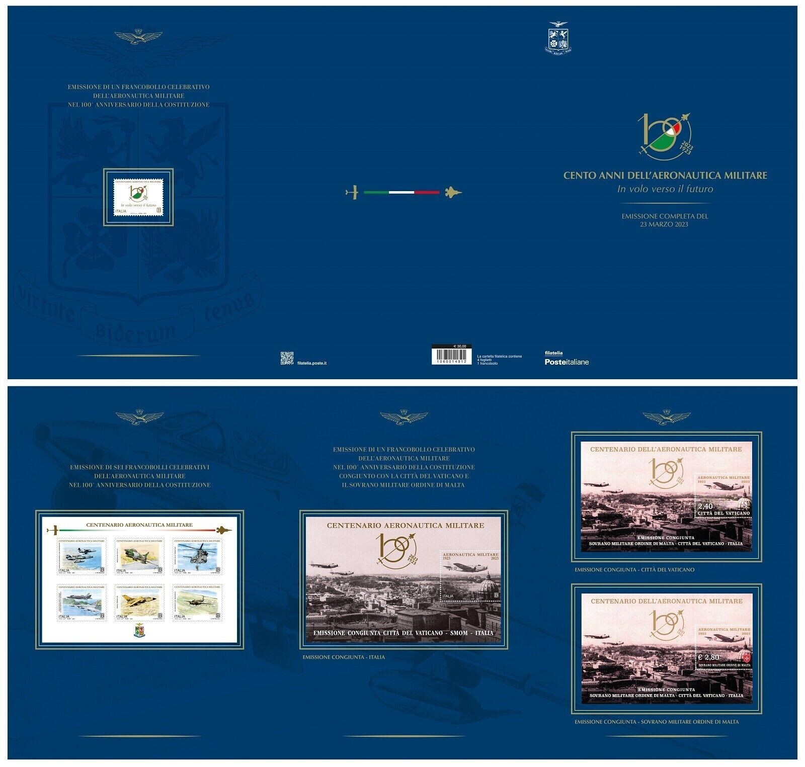 REPUBBLICA 2023 - 100º anniversario dell'aeronautica militare FOLDER 2