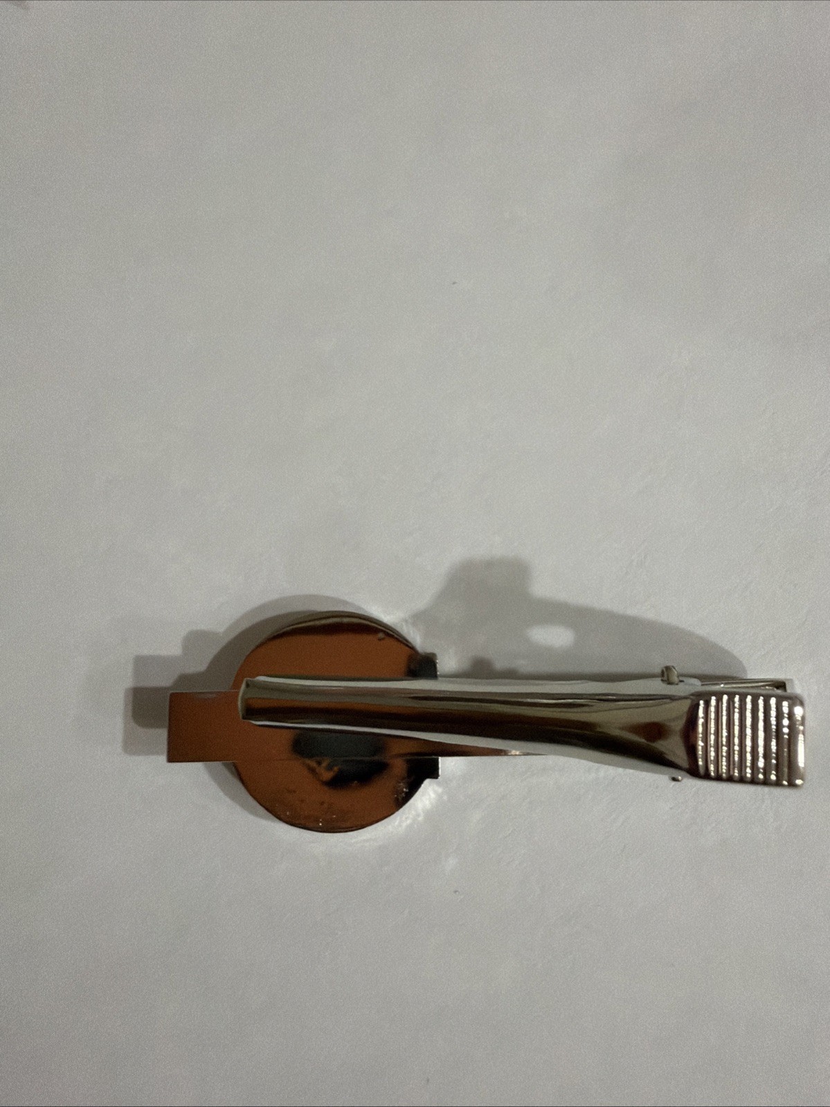 MTA Tie Clasp. Length 2 Inches Color Silver.