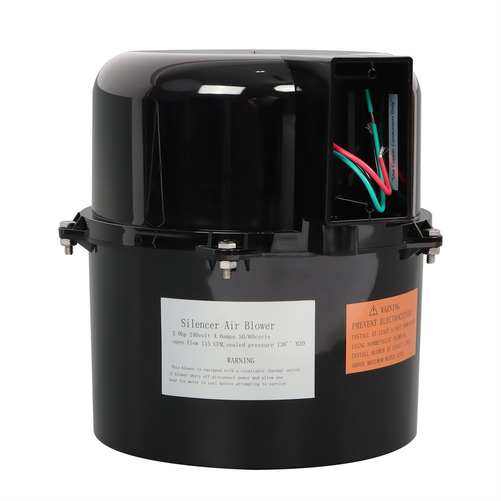 Air Supply Silencer Pool Spa Hot Tub Blower 2HP 240V 6320241 For 2 Inch Plumbing