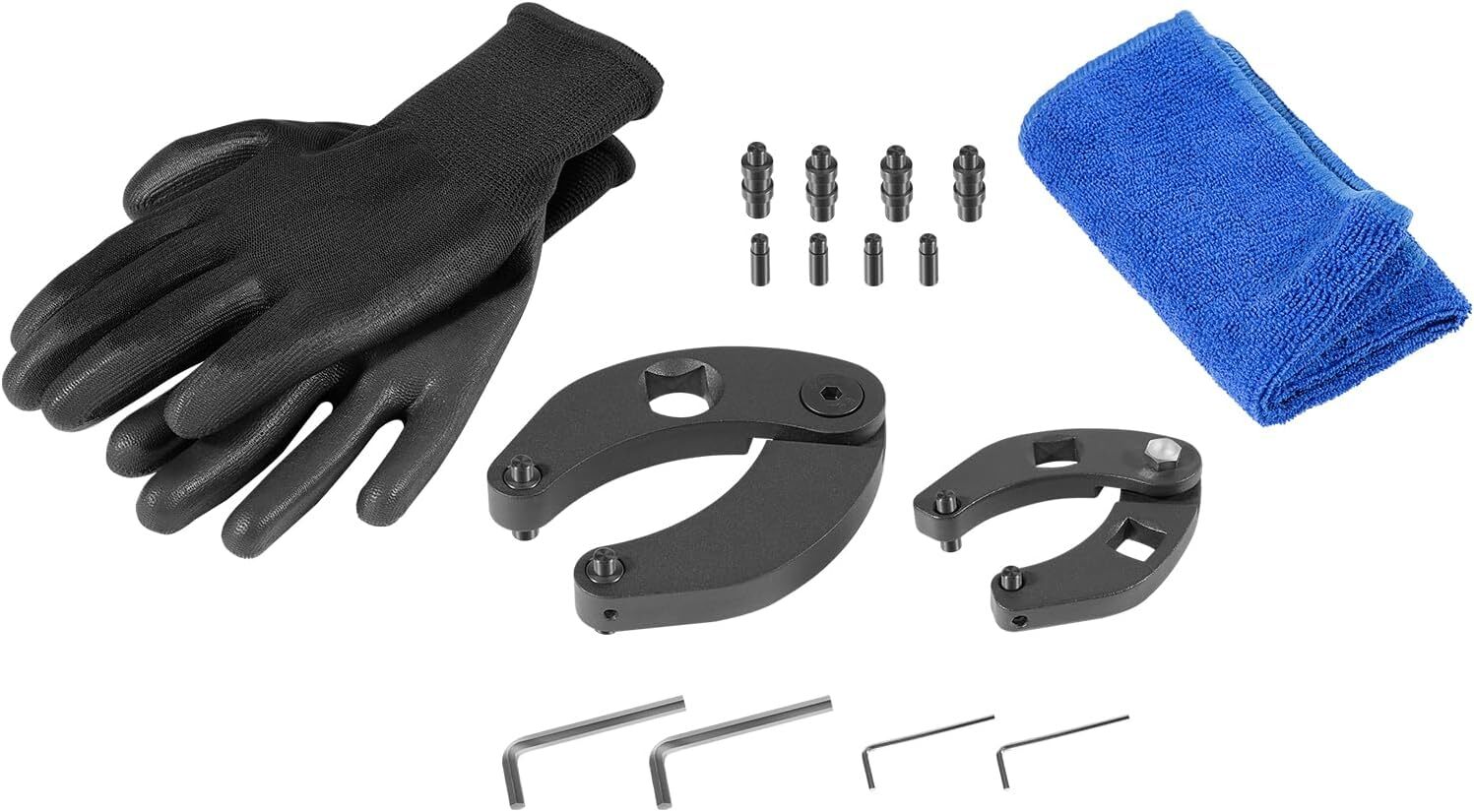 Gland Nut Wrench Set 1266& 7463,2 Hydraulic Cylinder Spanner Wrench Set W/Gloves