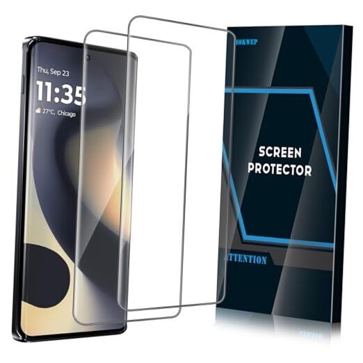 Screen Protector for Motorola Edge 2024, 2 Pack HD Clear 9H Tempered Glass
