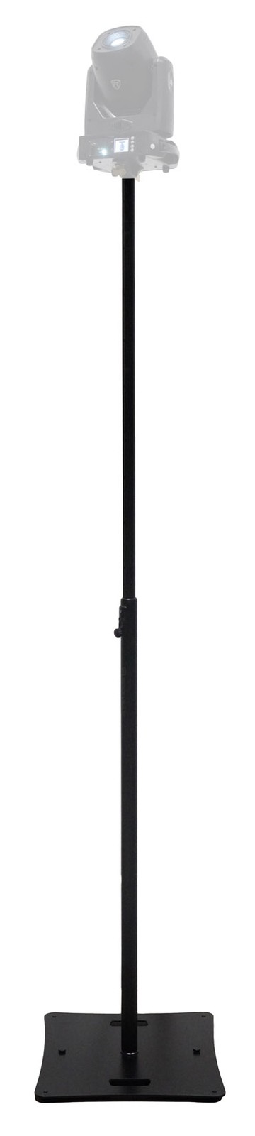 Rockville RLF2 BLACK 10 Foot Solid Base Speaker/Lighting/Projector DJ Stand+Bag