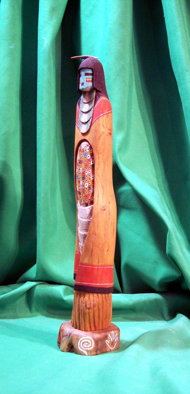 Hopi Kachina Doll - Hano Mana  Kachina Sculpture by Martin Dallas - Lovely!