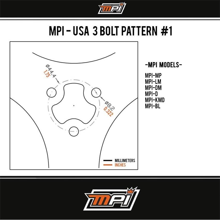 MPI MPI-LM-15 Late Model Steering Wheel 15" Diameter Suede Grip 3 Hole Pattern