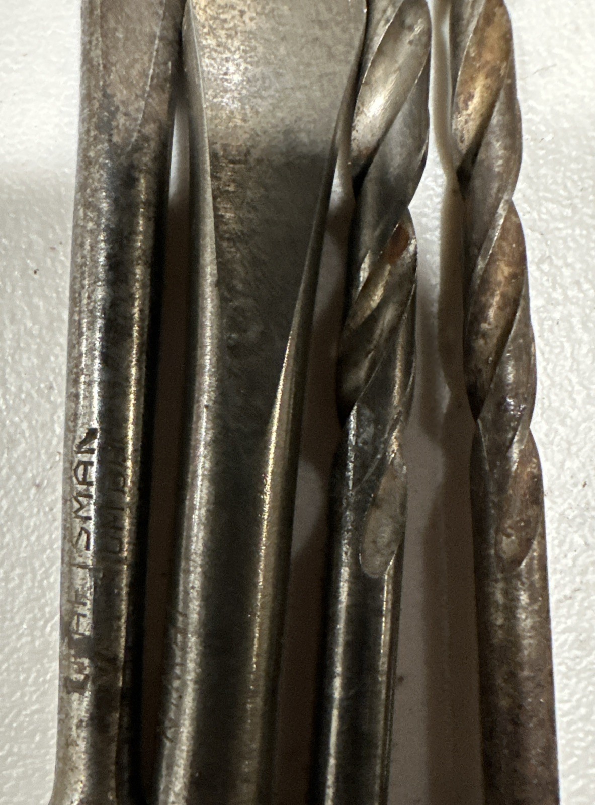 Lot of 11 Mixed Auger Brace Drill Bits & Drivers Flatheads Countersink Twist