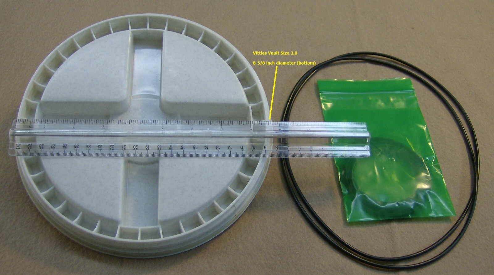 Vittles Vault Replacement Gasket / Seal - Size 2.0 (2 for $7.80) Buna-N O-ring