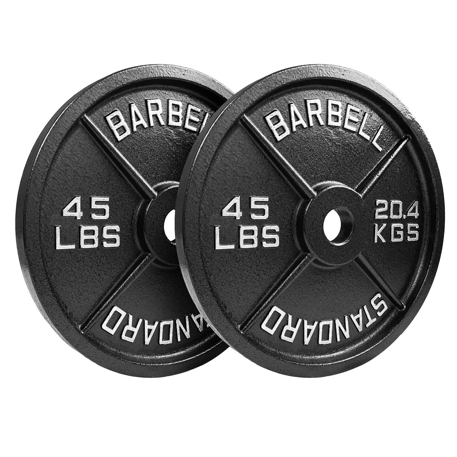Steel Olympic Plates 175LB Set - Premium 2 Inch 175 Pound Weight Plate Package