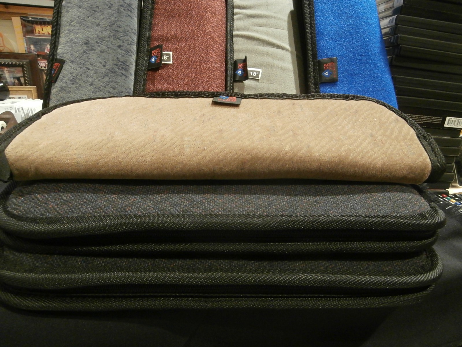 DAGGER CASES (4) 18" X 5" PADDED CASES FOR WWII MILITARY DAGGERS AND KNIVES