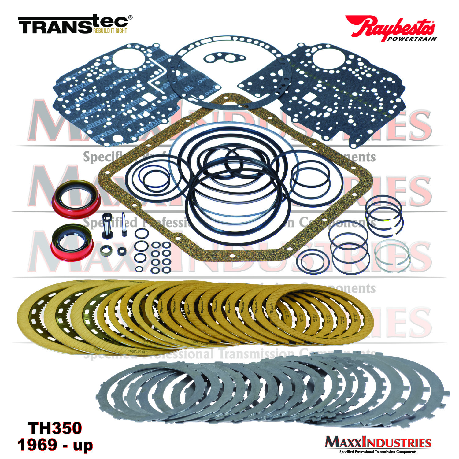 GM TH350 TRANSMISSION REBUILD - Master Kit with Steels - TRANSTEC 1969 -1979