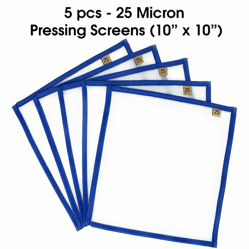 Bubble Bag BUBBLEBAGDUDE 10 x 10 " pressing screens 5 pack bubble hash bags