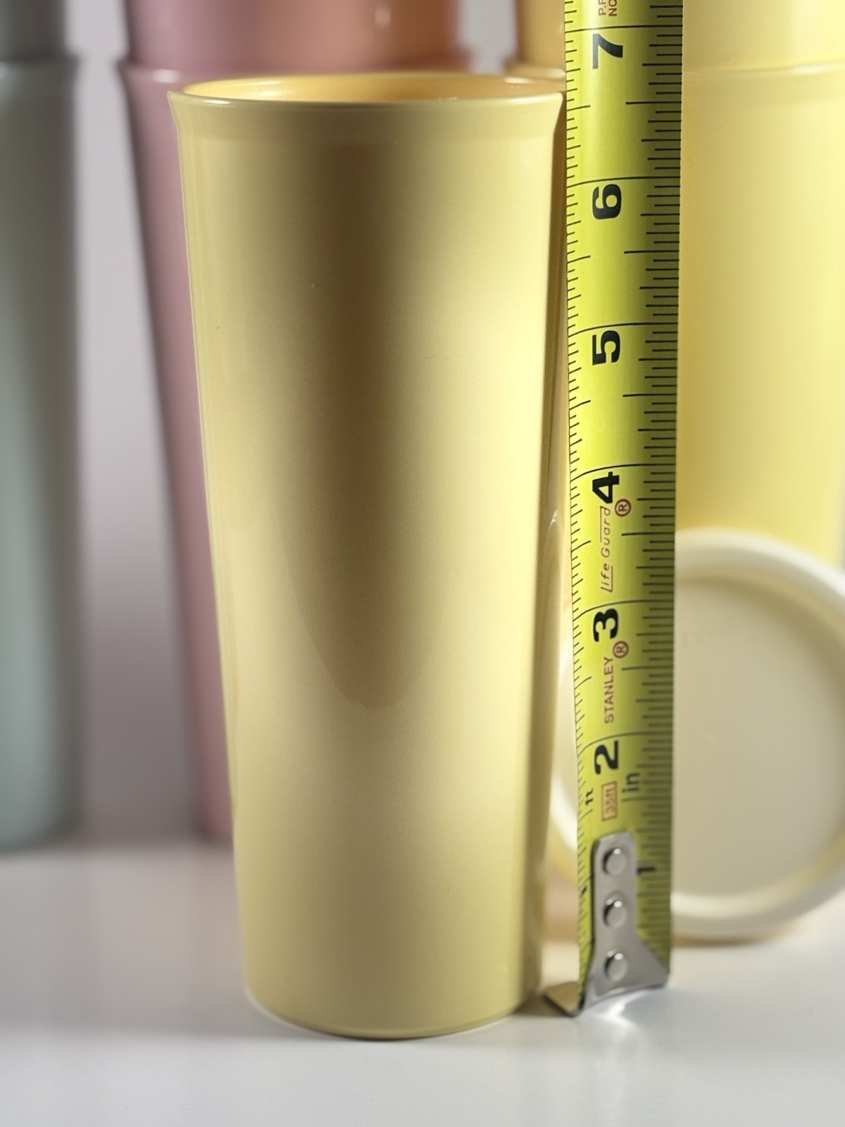 Vintage Tupperware 16oz Impression Tumbler Pastel (Set Of 12) Brand New Unused