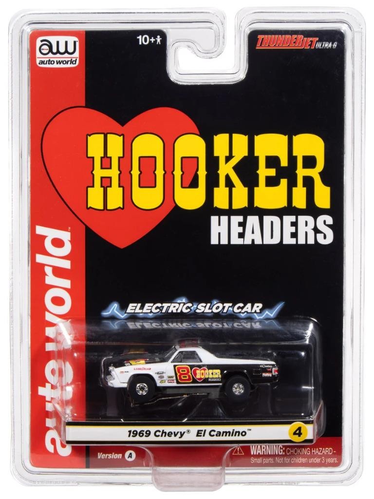 SC422-4W Auto World Thunderjet 1969 Chevy El Camino HO Scale Slot Car
