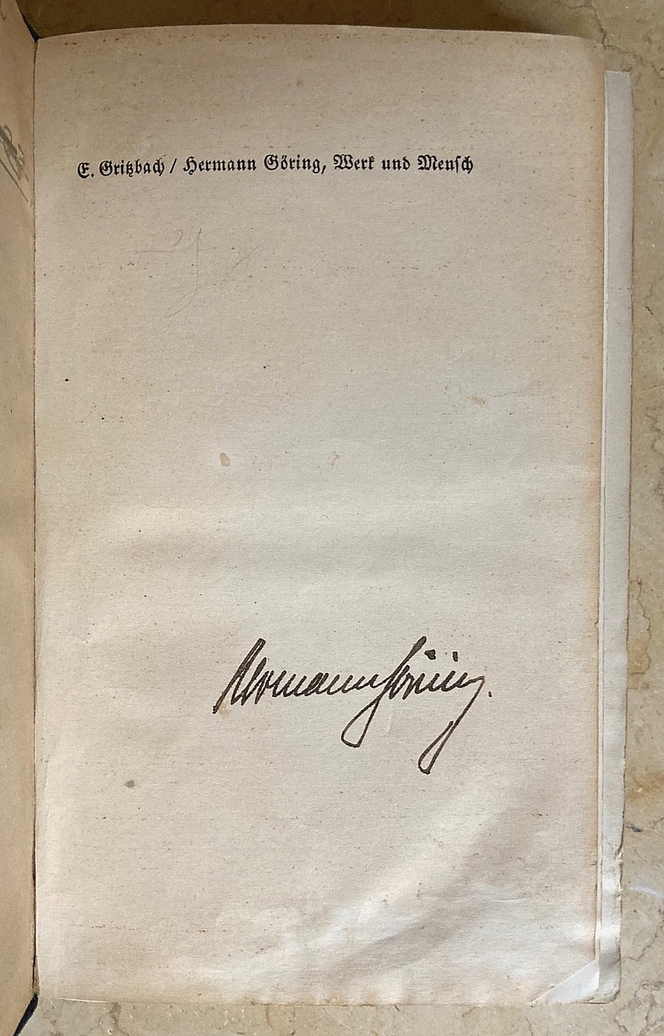 RARE! WW1 GERMAN AIR FORCE FLYING ACE ( 22 VICTORIES ) AUTOGRAPHED BOOK