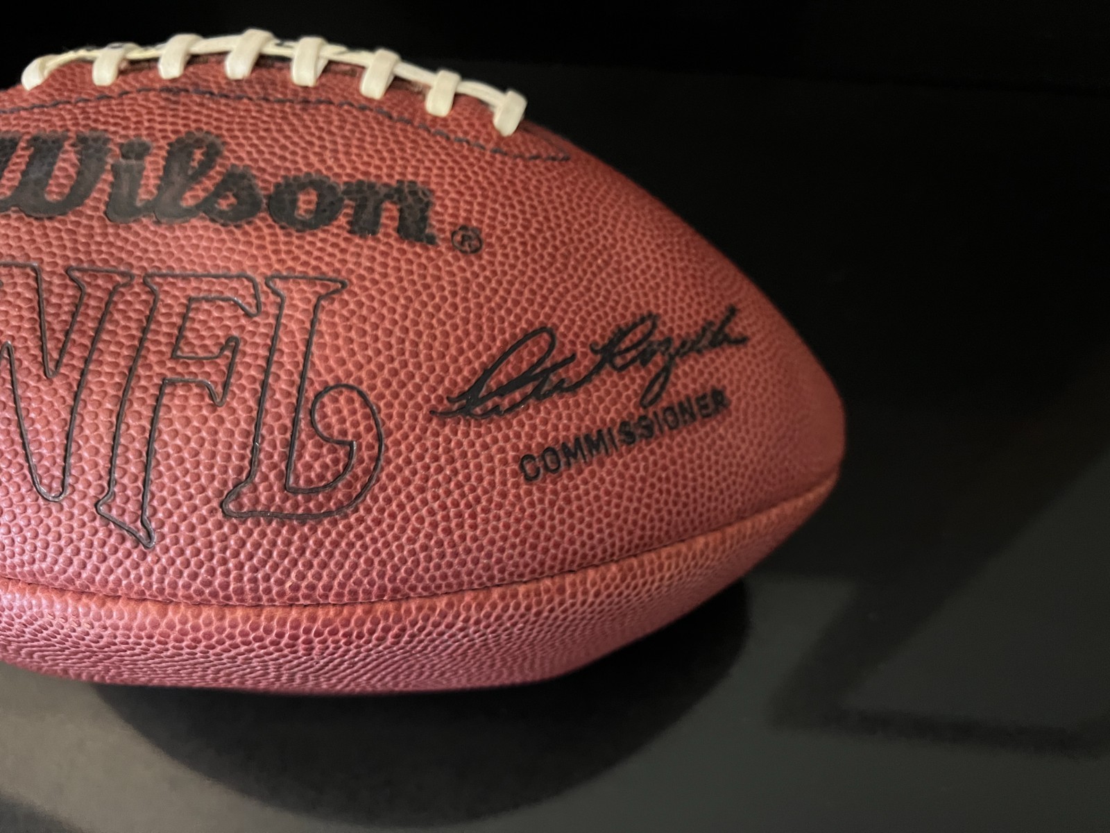 1970'S Pete Rozelle OAKLAND RAIDERS GAME USED WILSON PRO FOOTBALL EQUIP MANAGER